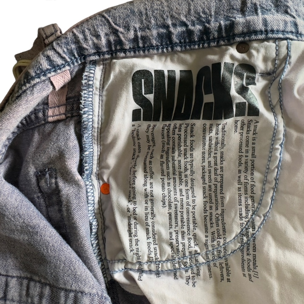 Mother Snacks The Pleated Fun Dip Puddle Straight Leg Jeans In Silver Pink - Picture 10 of 15